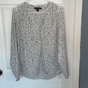 White and black blouse!!